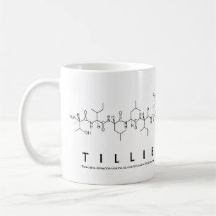 Tillie peptide name mug