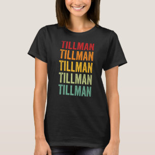 Tillman County Oklahoma Rainbow Text T-Shirt