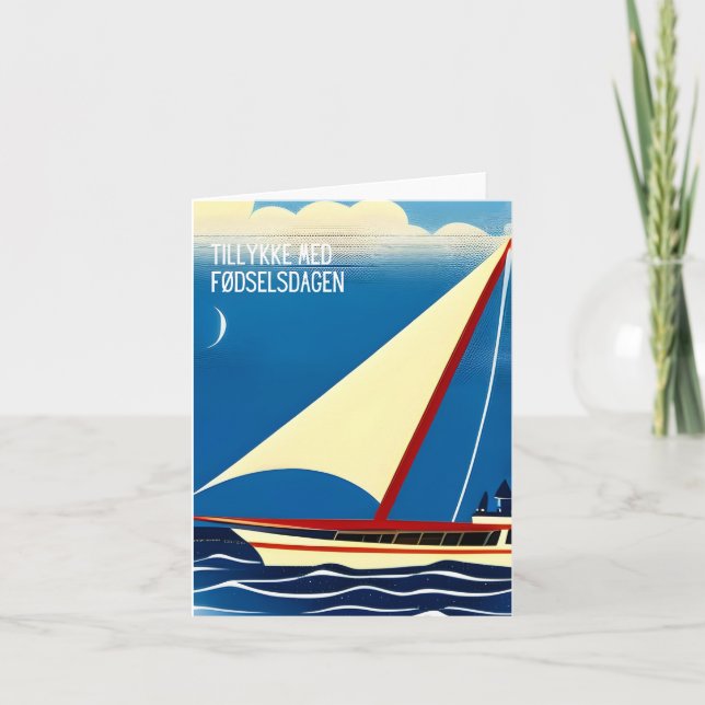 Tillykke med fødselsdagen, Danish happy birthday Card (Front)