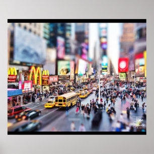 Tilt-shift - Time Square - New York Poster