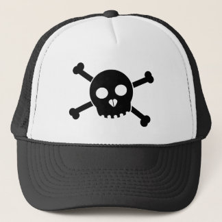 Tilted Black Deth's Head Hat