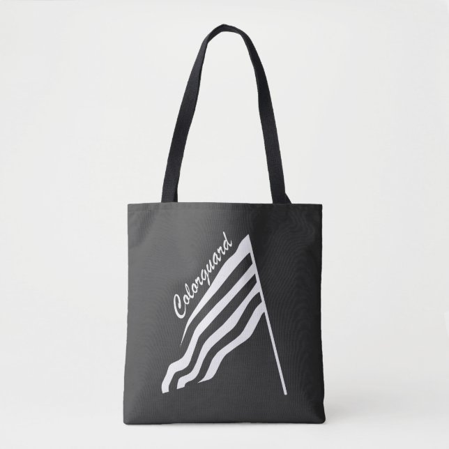 Tilted Colorguard Flag Tote Bag (Front)