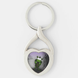Tilted Dragon Key Ring