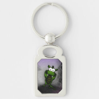 Tilted Dragon Key Ring