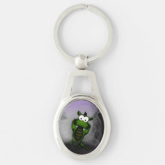 Tilted Dragon Key Ring