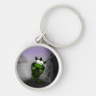Tilted Dragon Key Ring