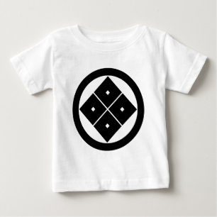 Tilted four-square-eyes in circle baby T-Shirt