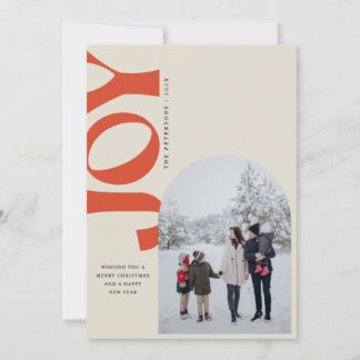 Tilted Joy Holiday Card