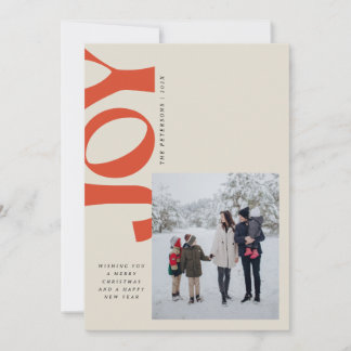 Tilted Joy Holiday Card