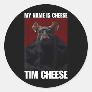 Tim Cheese - Brainrot Meme  Classic Round Sticker