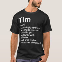 TIM Definition Personalised Name Funny Birthday Gi