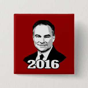 Tim Kaine 2016 15 Cm Square Badge