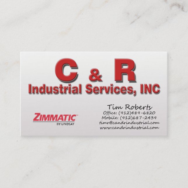Tim Roberts Business Card (Front)