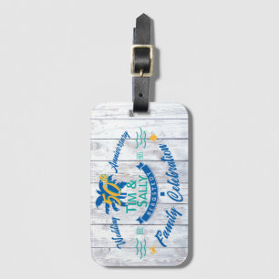 Tim & Sally's 50th luggage tag