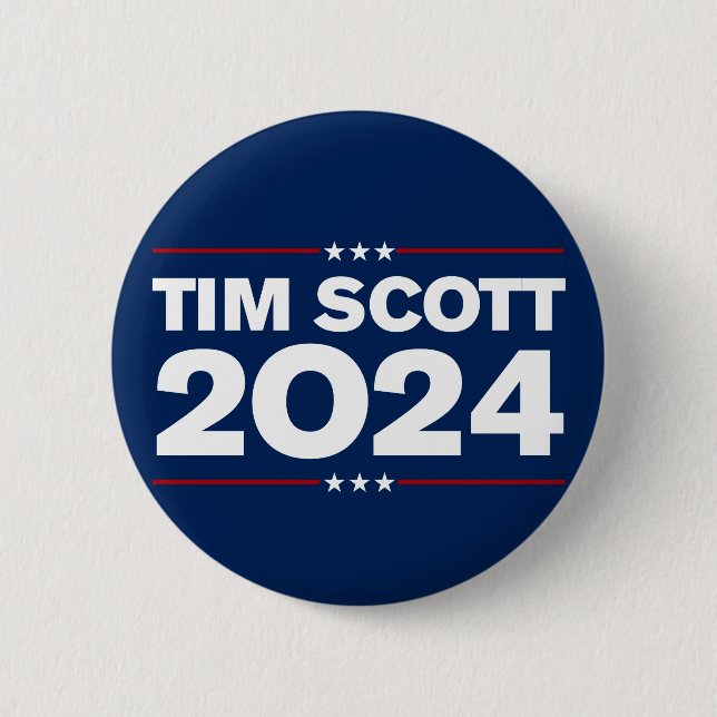 Tim Scott 2024 6 Cm Round Badge (Front)