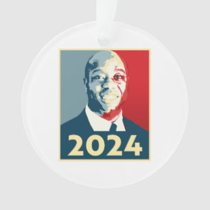 Tim Scott 2024 Election Poster Ornament
