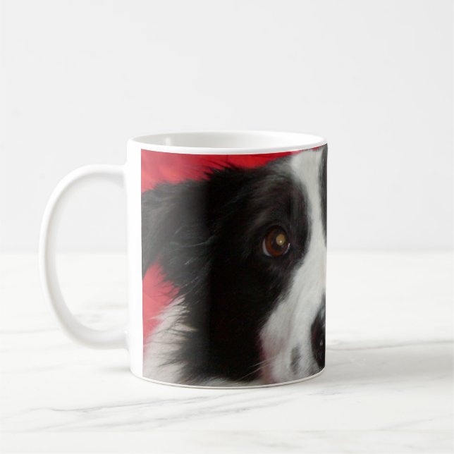 Tim the Border Collie Coffee Mug (Left)