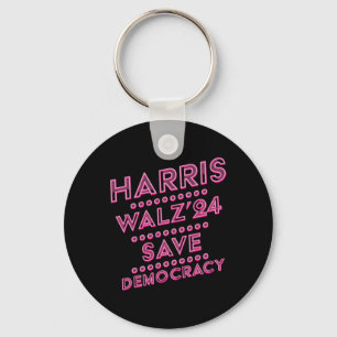 Tim-walz-2024 Election Men Women Harris Waltz 1 Key Ring