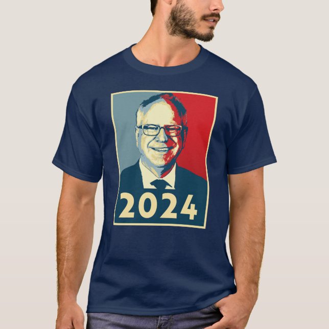 Tim Walz 2024 T-Shirt (Front)