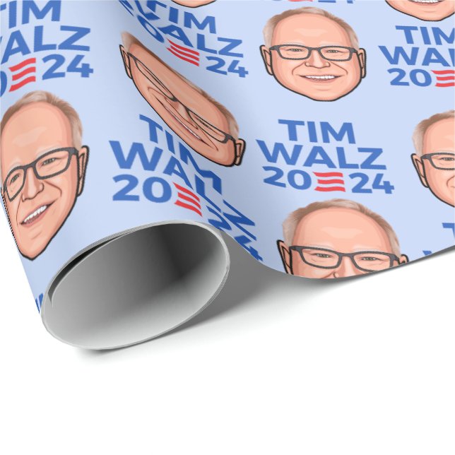Tim Walz 2024 Wrapping Paper (Roll Corner)