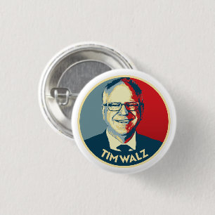 Tim Walz 3 Cm Round Badge