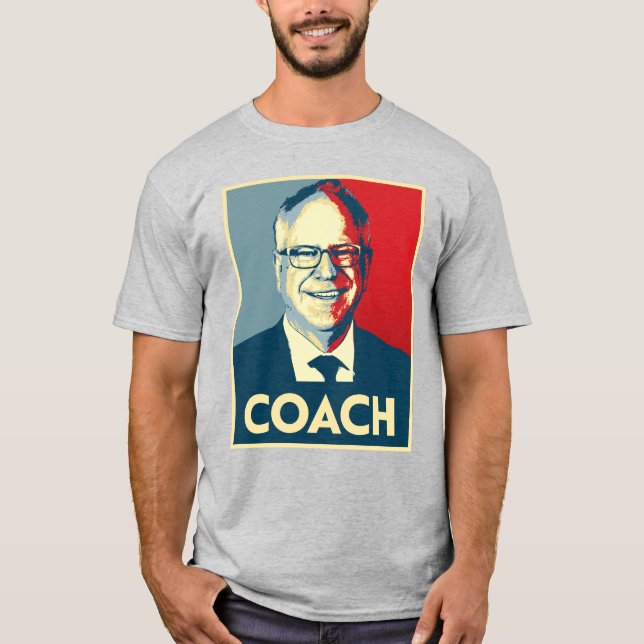 Tim Walz COACH T-Shirt (Front)