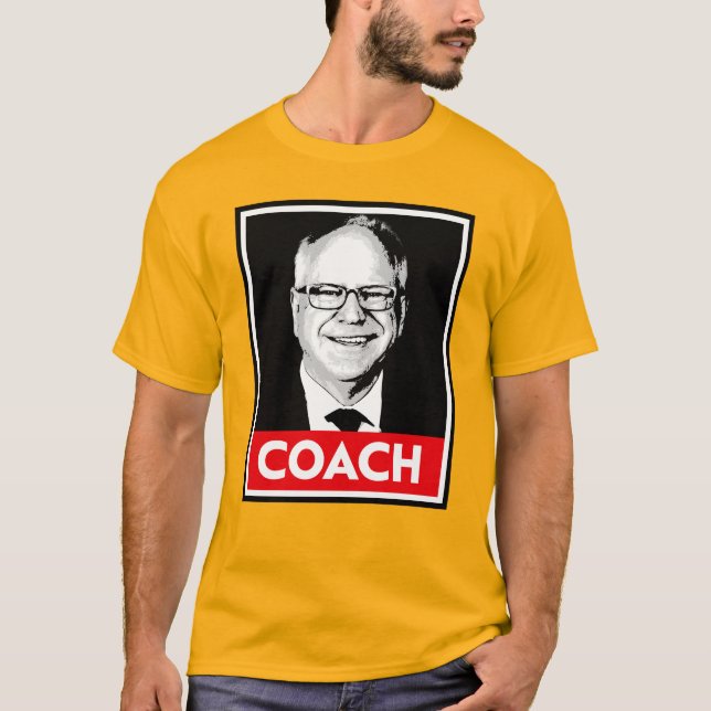 Tim Walz COACH T-Shirt (Front)