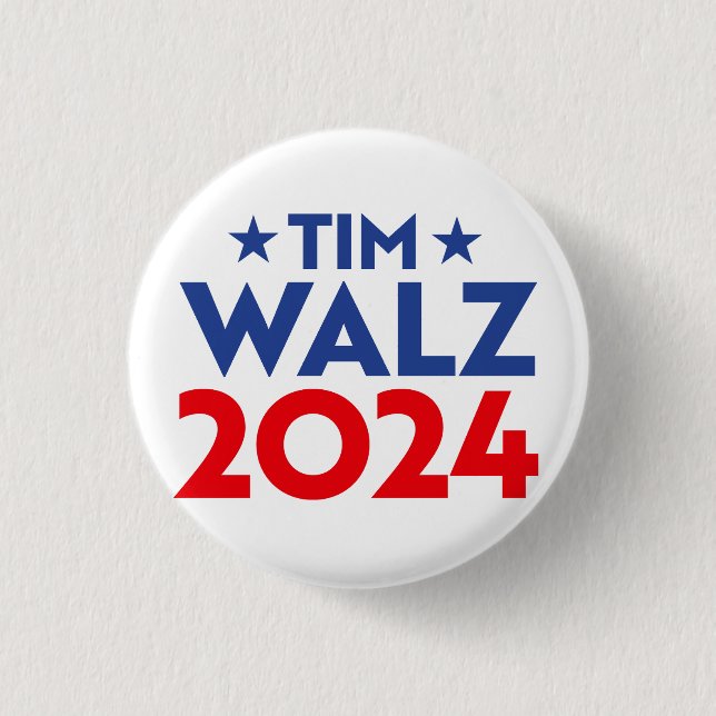 Tim Walz Fan Club 3 Cm Round Badge (Front)