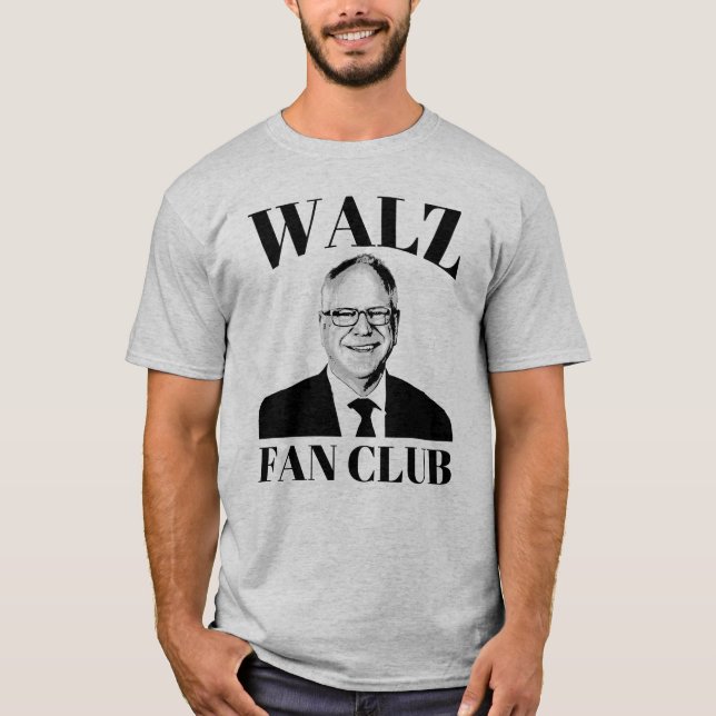 Tim Walz Fan Club T-Shirt (Front)
