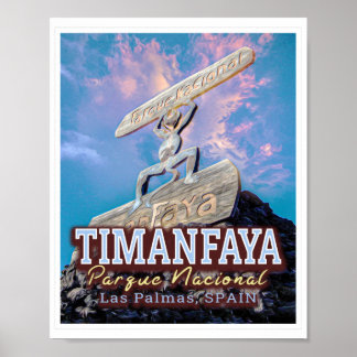 TIMANFAYA NATIONAL PARK - CANARY ISLANDS SPAIN POSTER