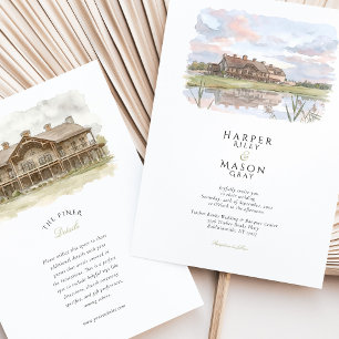 Timber Banks Wedding & Banquet Center Invitation