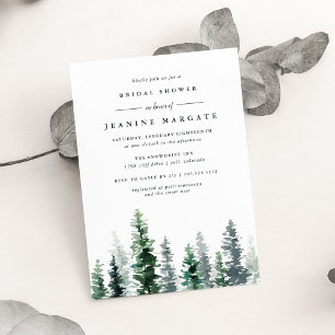 Timber Grove   Rustic Bridal Shower Invitation
