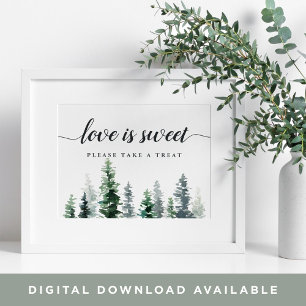 Timber Grove Wedding Dessert Bar Sign