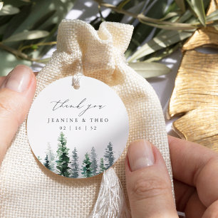 Timber Grove Wedding Thank You Favour Tags