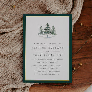 Timber Grove Winter Pine Tree Wedding