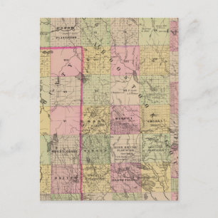 Timber lands 4 Map Postcard