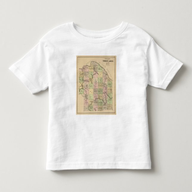 Timber lands 5 Map Toddler T-Shirt (Front)