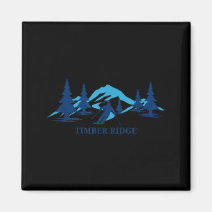 Timber ridge michigan ski resort skiing skier magnet