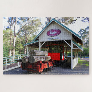 Timber train, Kate, Margaret River, Australia Jigsaw Puzzle