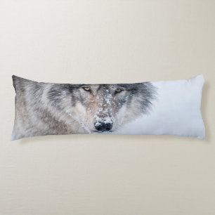 Timber Wolf  Body Cushion