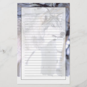 Timber Wolf, Canis lupus, Movie Animal Utah) Stationery