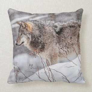 Timber Wolf Cushion