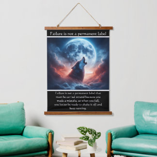 Timber Wolf Howls Moonlit Serenade Hanging Tapestry