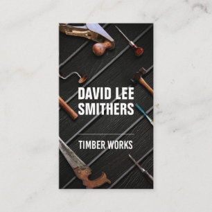 Timber Works tools business card