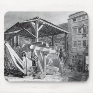 Timber Yard, Finsbury, 1825 Mouse Pad