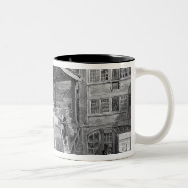 Timber Yard, Finsbury, 1825 Two-Tone Coffee Mug (Right)