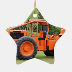 Timberjack Skidder Ceramic Tree Decoration