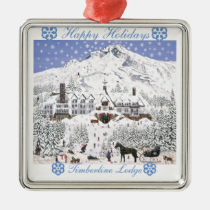 Timberline Lodge Christmas Ornament