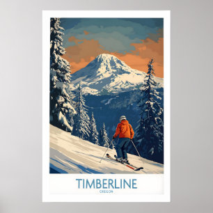 Timberline Ski Print - Oregon 1