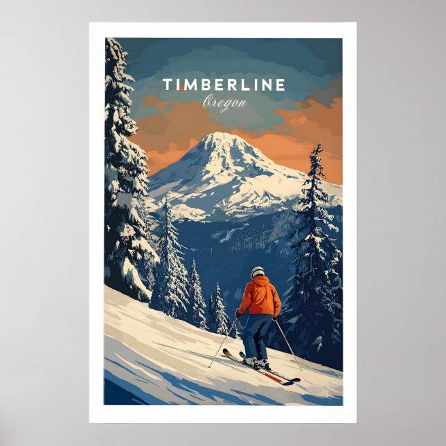 Timberline Travel Poster - Oregon 1 (Front)